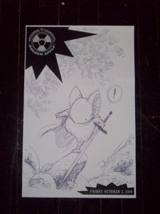 Another Lieam by David Petersen, this one was done at the Comic Vone party on Friday night.